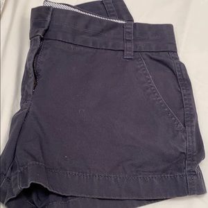 JCrew navy size 0, broken in chino shorts